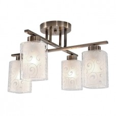 Φωτιστικό Οροφής 4xE27 230V Αντικέ 955LEXI4/AB